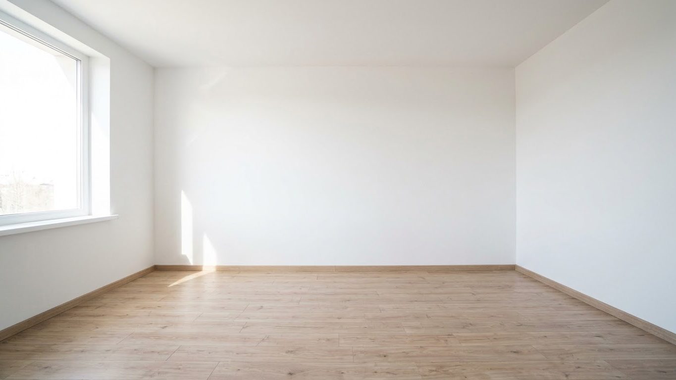 Fertig renovierter Raum